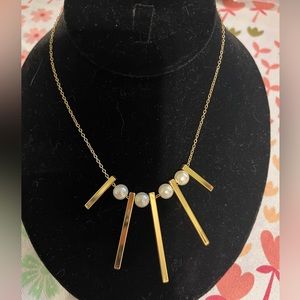 Rebecca Minkoff Women's Gold Bead Bar Necklace